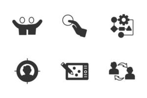 interface design icons set . interface design pack symbol vector elements for infographic web