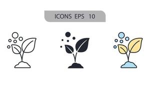 growth icons symbol vector elements for infographic web