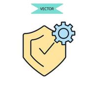 integrity icons symbol vector elements for infographic web