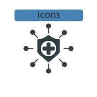 networking icons symbol vector elements for infographic web