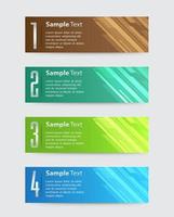 colorida infografía de 4 pasos vector