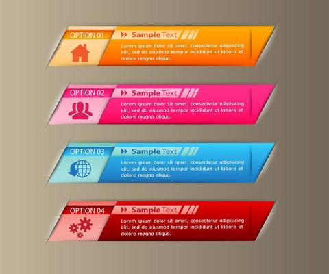 Colorful 4-step Infographic