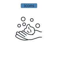 hand wash icons  symbol vector elements for infographic web