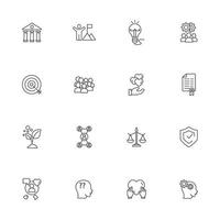 core values icons set . core values pack symbol vector elements for infographic web