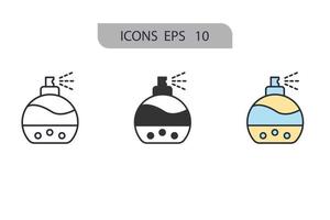 Cologne and Perfume icons  symbol vector elements for infographic web