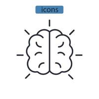 open minded icons symbol vector elements for infographic web