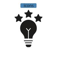 iconos de innovación símbolo elementos vectoriales para web infográfico vector