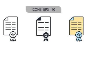 iconos de estado símbolo elementos vectoriales para infografía web vector