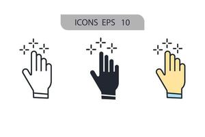 iconos de autenticidad simbolizan elementos vectoriales para la web infográfica vector