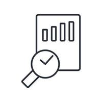 external audit icons symbol vector elements for infographic web
