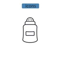 iconos desodorantes símbolo elementos vectoriales para web infográfico vector