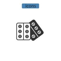 medication icons  symbol vector elements for infographic web