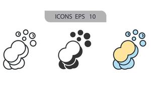 soap icons  symbol vector elements for infographic web