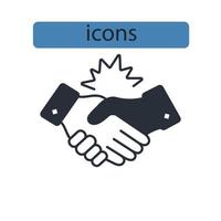 trust icons symbol vector elements for infographic web