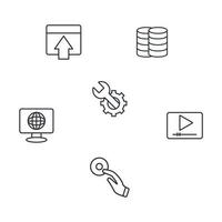 cms icons set . cms pack symbol vector elements for infographic web