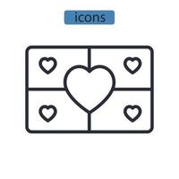 Tolerance icons symbol vector elements for infographic web