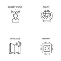 perception icons set . perception pack symbol vector elements for infographic web