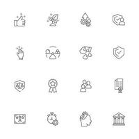 core values icons set . core values pack symbol vector elements for infographic web