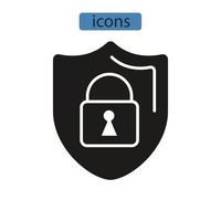 Dependability icons symbol vector elements for infographic web