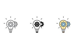 Creative idea icons symbol vector elements for infographic web