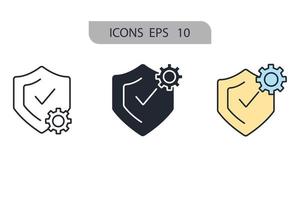 integrity icons symbol vector elements for infographic web