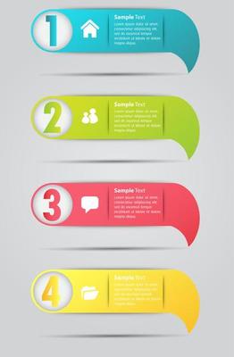 Colorful 4-step Infographic