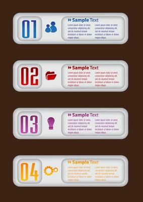 Colorful 4-step Infographic
