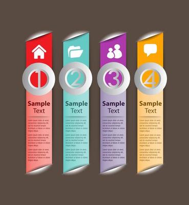 Colorful 4-step Infographic