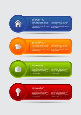 Colorful 4-step Infographic