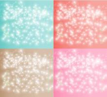 Colorful Bokeh Light Background Set vector