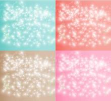 Colorful Bokeh Light Background Set vector