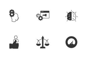 conjunto de iconos de mejores prácticas. elementos de vector de símbolo de paquete de mejores prácticas para web de infografía