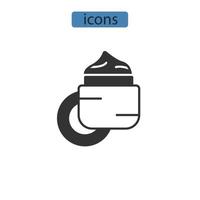 facial mousturizer icons  symbol vector elements for infographic web