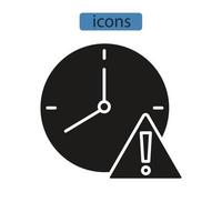 iconos de riesgo símbolo elementos vectoriales para web infográfico vector