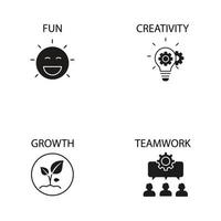 core values icons set . core values pack symbol vector elements for infographic web