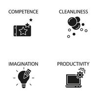 core values icons set . core values pack symbol vector elements for infographic web