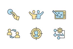 interface design icons set . interface design pack symbol vector elements for infographic web