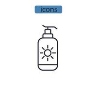 body moisturizer icons  symbol vector elements for infographic web