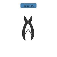 nail clipper icons  symbol vector elements for infographic web