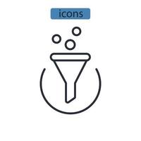 iconos de precisión símbolo elementos vectoriales para web infográfico vector