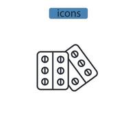 medication icons  symbol vector elements for infographic web