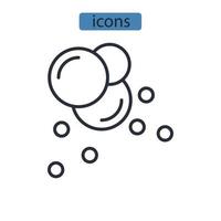 iconos limpios símbolo elementos vectoriales para infografía web vector