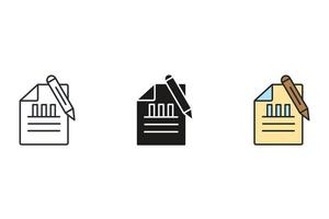 accountant icons symbol vector elements for infographic web