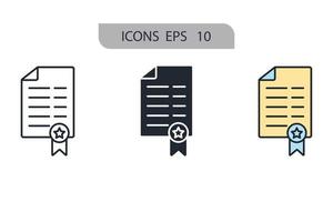 iconos de estado símbolo elementos vectoriales para infografía web vector