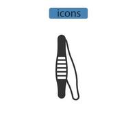 Tweezers icons  symbol vector elements for infographic web