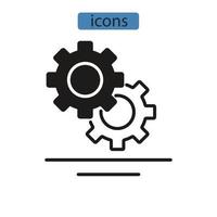 iconos de rendimiento símbolo elementos vectoriales para web infográfico vector