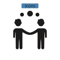 empatía iconos símbolo elementos vectoriales para infografía web vector