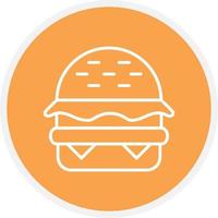 Hamburger Line Circle vector