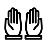 Free Pray icon isolated on white background. Pray icon in trendy design style. vector