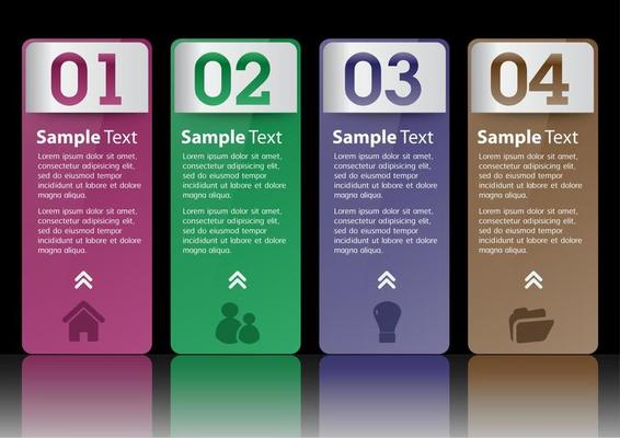 Colorful 4-step Infographic
